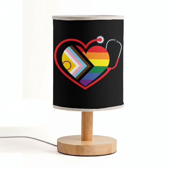 LGBTQ Doctor Nurse Pride Month Medical Clinic Fabric Lamps