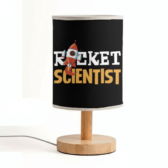 Rocket Scientist Cute Cartoon Rocket Fun Fabric Lamps