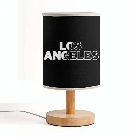 Los Angeles Black n White Fabric Lamps