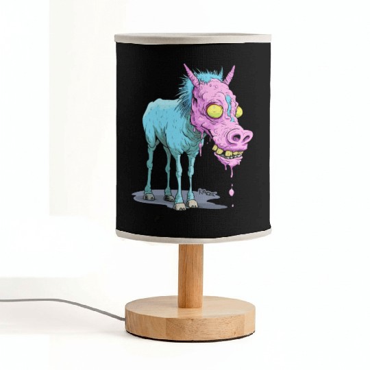Melting Face Candy of the Zombie Donkey Fabric Lamps