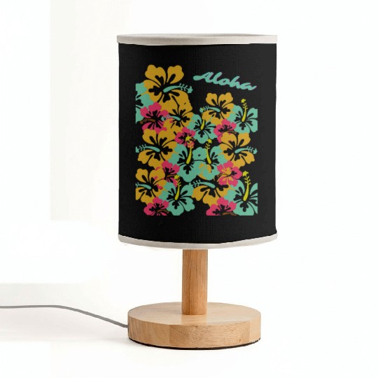 Aloha Hibiscus Fabric Lamps