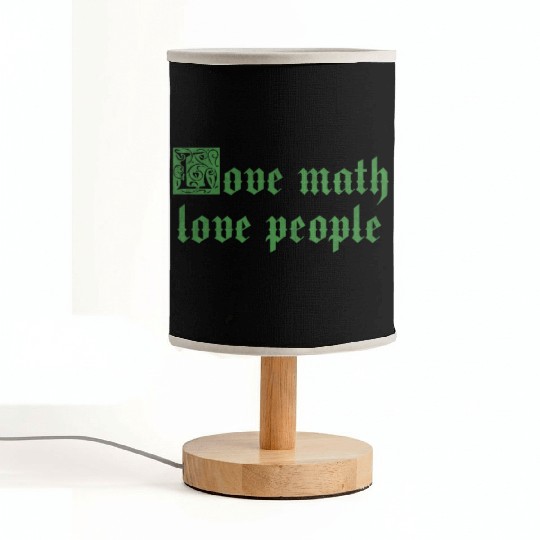 Love math love people Fabric Lamps
