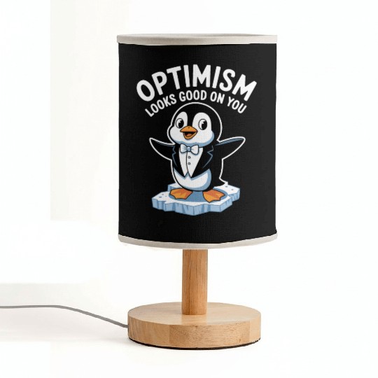 Optimism Looks Good On You Penguin Tuxedo Fabric Lamps