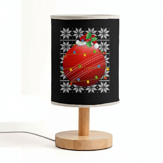 Cricket Ball Santa Fabric Lamps