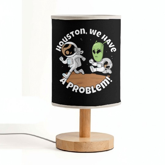 Houston, we have a problem! Funny alien Fabric Lamps