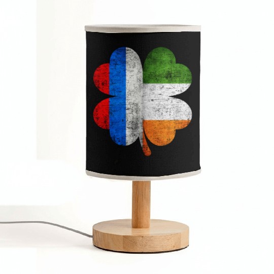 Russian Irish Shamrock Russia Ireland Flag Fabric Lamps