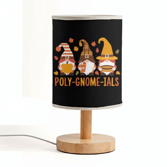 Poly-Gnome-Ials Funny Math Teacher Student Lover Fabric Lamps