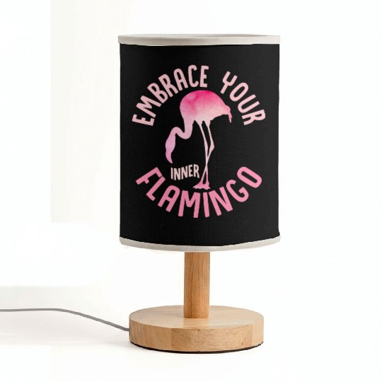 Embrace Your Inner Flamingo Cute Pink Bird Fabric Lamps