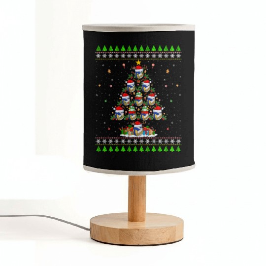 Volleyball Christmas Tree Fabric Lamps