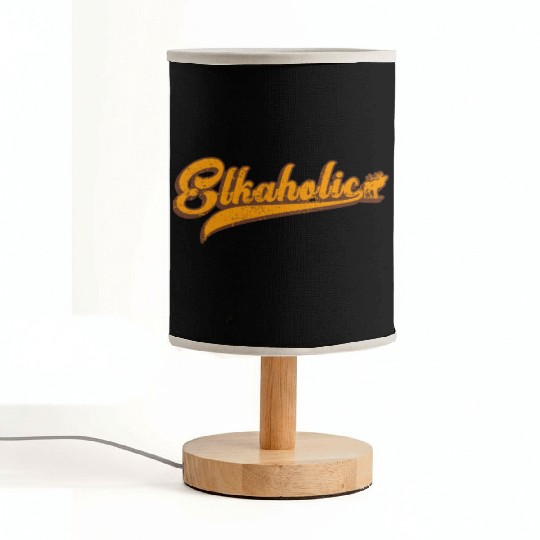 Elk Hunting Elkaholic Hunters Fabric Lamps