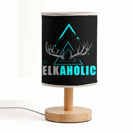 Elk Hunting Elkaholic Hunters Fabric Lamps