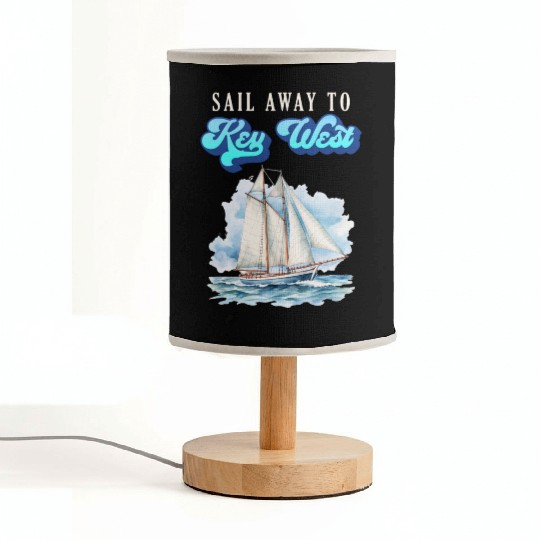 SAIL AWAY TO KEY-WEST Florida Keys Sunshine-State Fabric Lamps