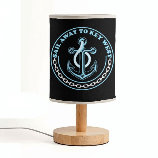 SAIL AWAY TO KEY-WEST Florida Keys Sunshine-State Fabric Lamps