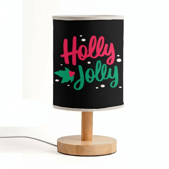 Christmas Holly Jolly Fabric Lamps