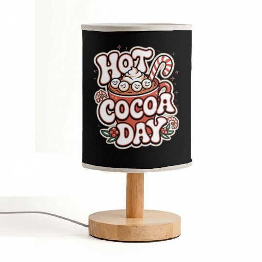 Hot Cocoa Day Fabric Lamps