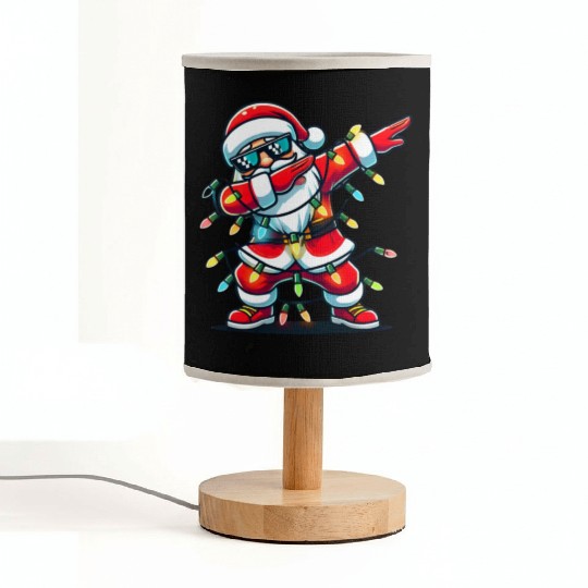 Dabbing Santa Christmas Fabric Lamps