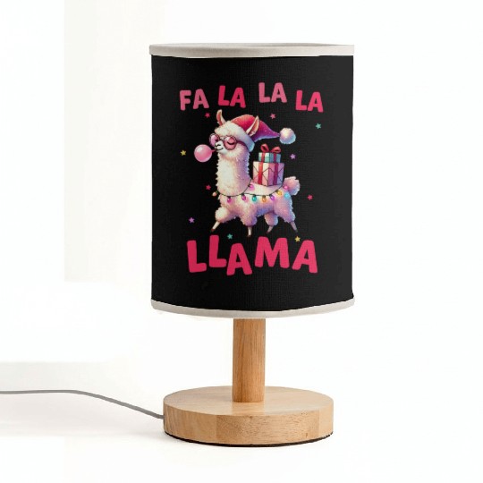 Fa La La La Llama, Merry Christmas Fabric Lamps