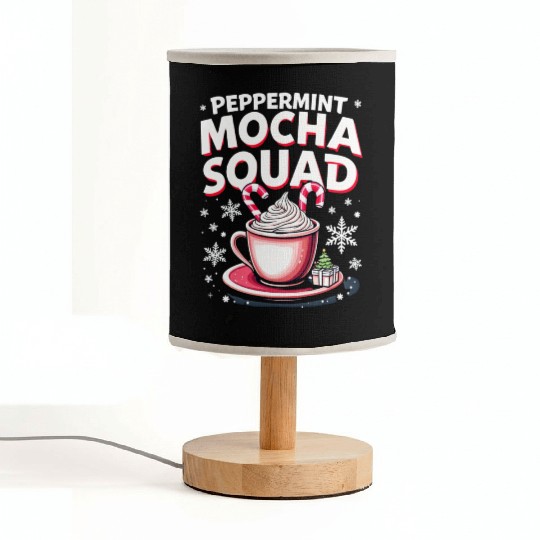 Peppermint Mocha Squad Fabric Lamps