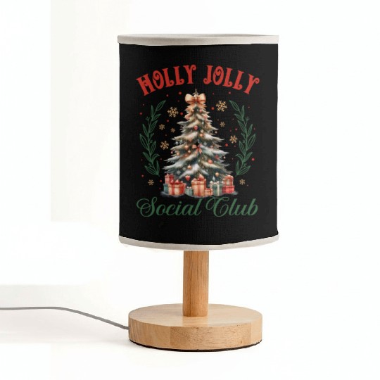 Holly Jolly Nutcracker, Merry Christmas Fabric Lamps