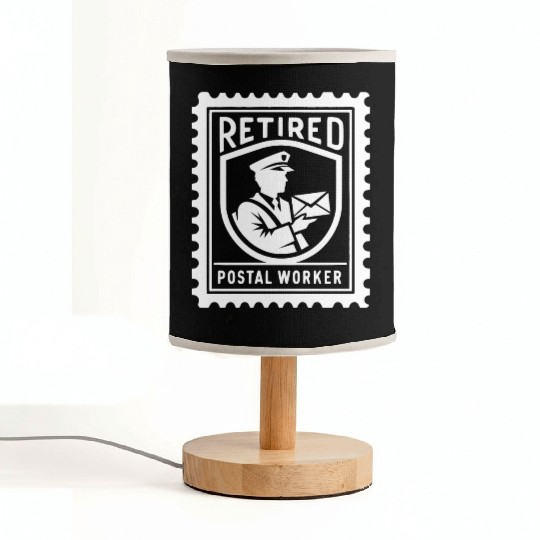 Stamp Retired Postal Worker Fabric Lamps