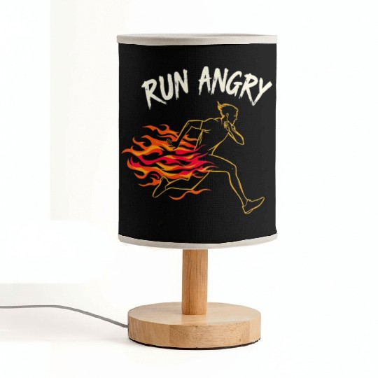 Run Angry: Fueled by Fire Fabric Lamps