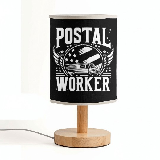 American Postal Worker Fabric Lamps