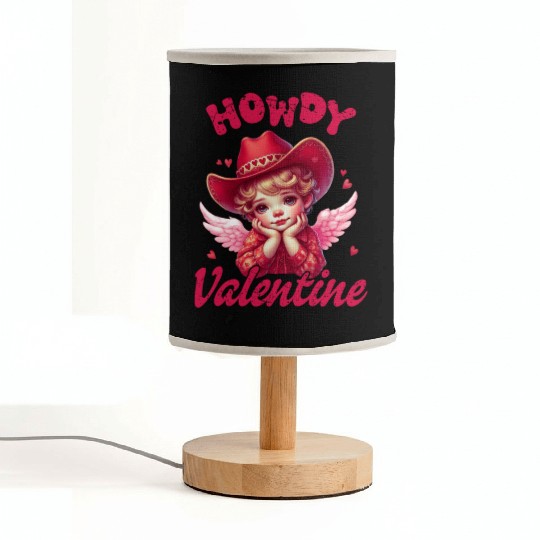 Howdy Valentine, Valentines Day Fabric Lamps