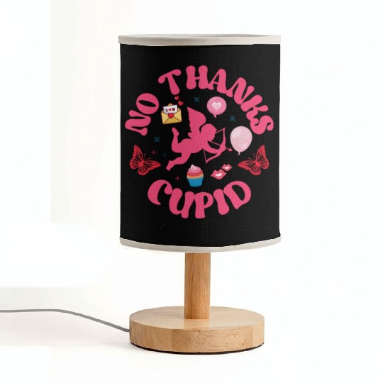 No Thanks Cupid Fabric Lamps
