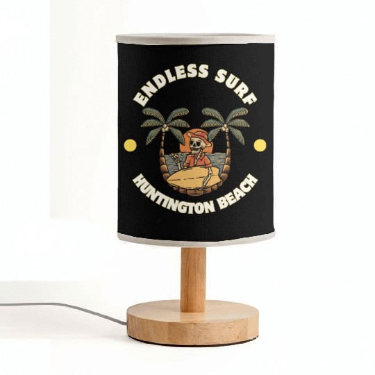 Huntington Beach Endless Surf Fabric Lamps