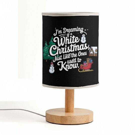 I'm dreaming of a white christmas Fabric Lamps