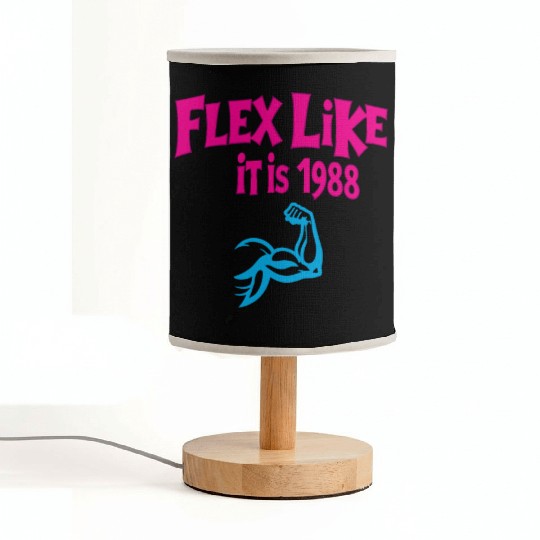 80s Fitness Enthusiast Retro Workout and Neon Fabric Lamps