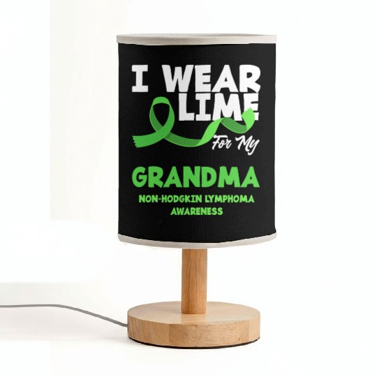 Non-Hodgkin Lymphoma Awareness Wear Lime Grandma Fabric Lamps