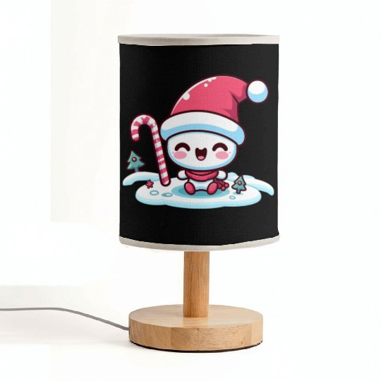 Merry Little Snowman Fabric Lamps