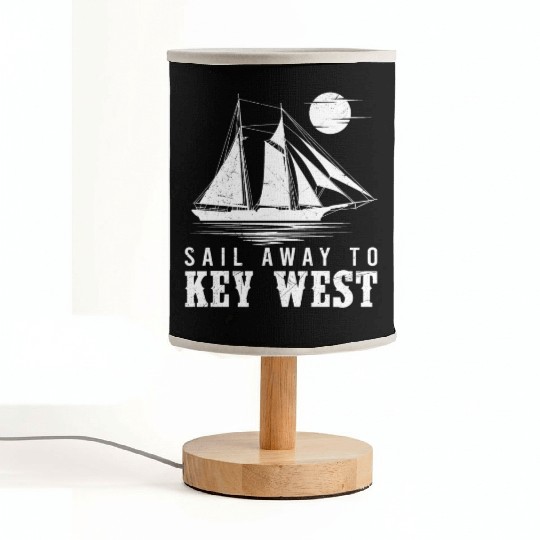 Florida SAIL AWAY TO KEY-WEST Florida Keys Fabric Lamps