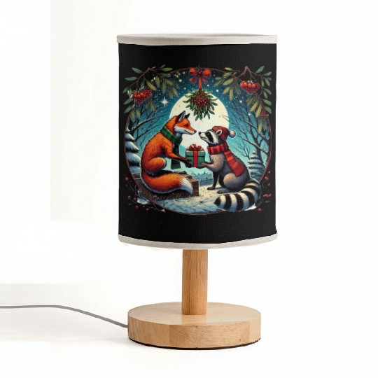Fox and Raccoon Gifts - Christmas Gifts Fabric Lamps