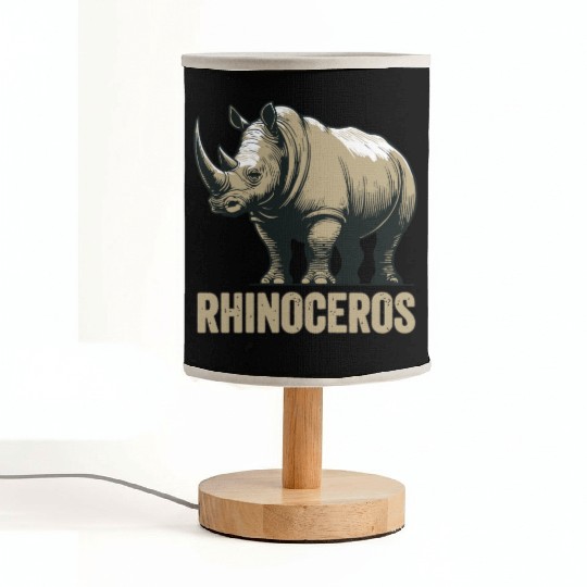 Rhinoceros Rhino Safari African Animal Fabric Lamps