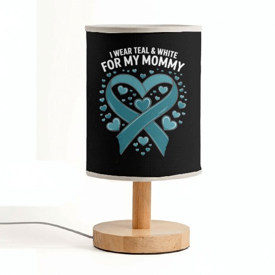 i where teal and white for my mom Fabric Lamps