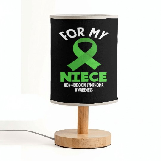 Non-Hodgkin Lymphoma Awareness For My Niece Fabric Lamps