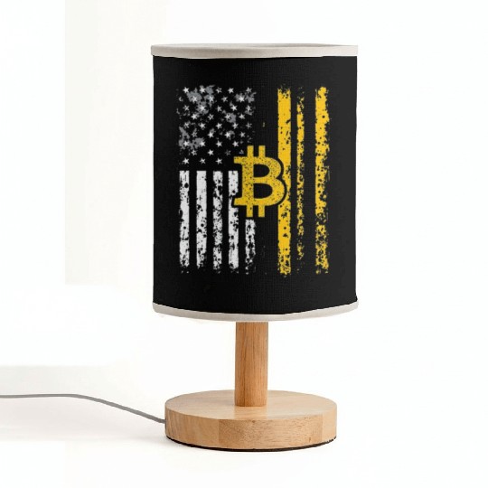 American Bitcoin Blockchain Cryptocurrency BTC Fabric Lamps