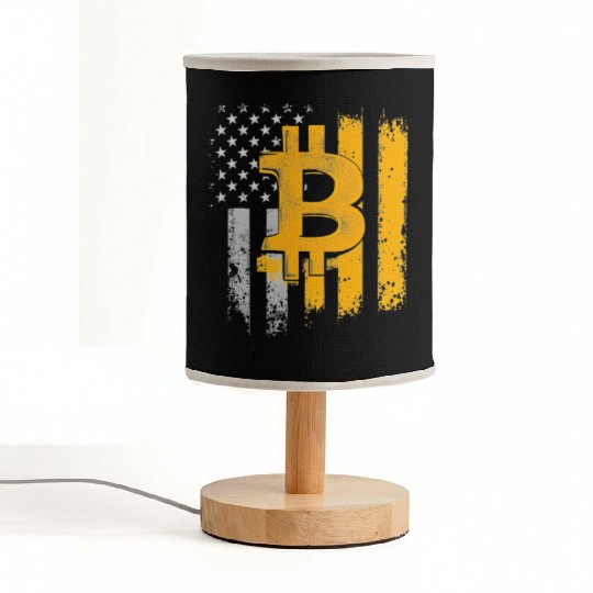 American Bitcoin Blockchain Cryptocurrency BTC Fabric Lamps