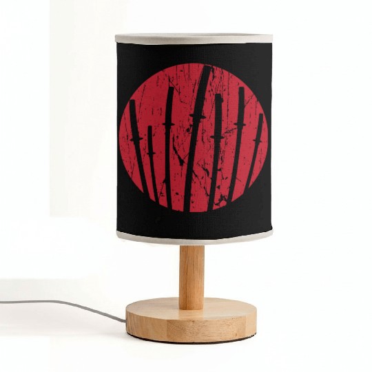 Japan Vintage Samurai Sun Fabric Lamps