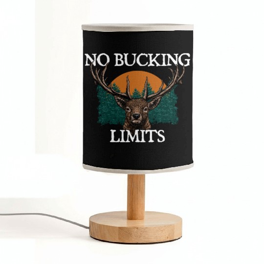 No Bucking Limits Deer Hunting Elk Hunter Wild Fabric Lamps