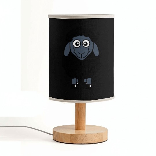 Black Sheep Small Cute Funny Lamb Cool Comic Sweet Fabric Lamps