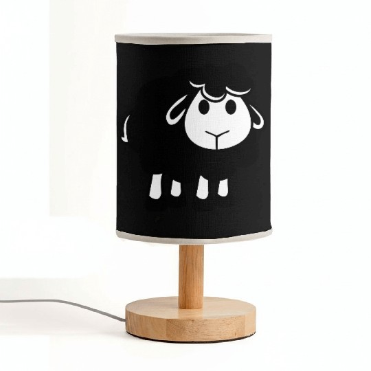 Black Sheep Small Cute Cute Lamb Cool Comic Sweet Fabric Lamps