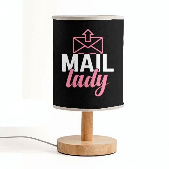 Mail Lady Postal Service Postman Worker Fabric Lamps
