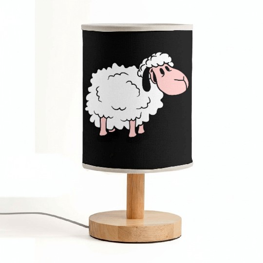 Sheep Baby Standing Cute Lamb Child Cool Comic Fabric Lamps