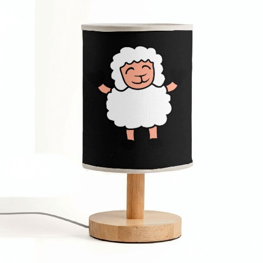 Sheep Baby Standing Cute Cute Lamb Child Happy Fun Fabric Lamps
