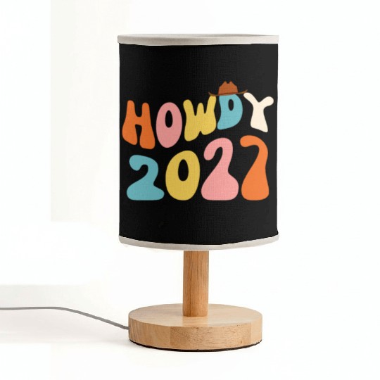 Howdy 2027 funny 2027 NYE Groovy Fabric Lamps