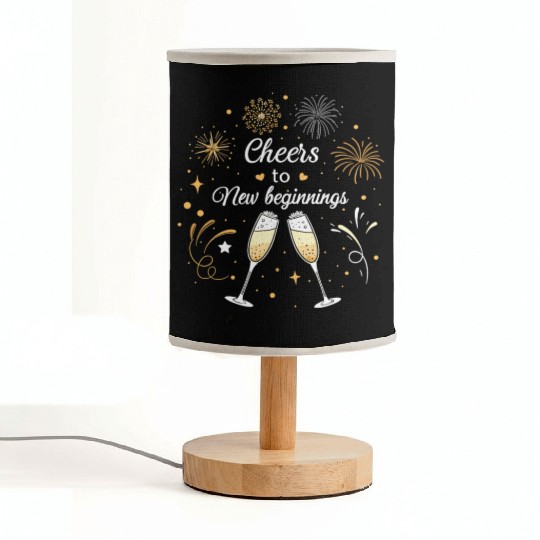Cheers To New Beginings - Festive New Year's Eve Fabric Lamps