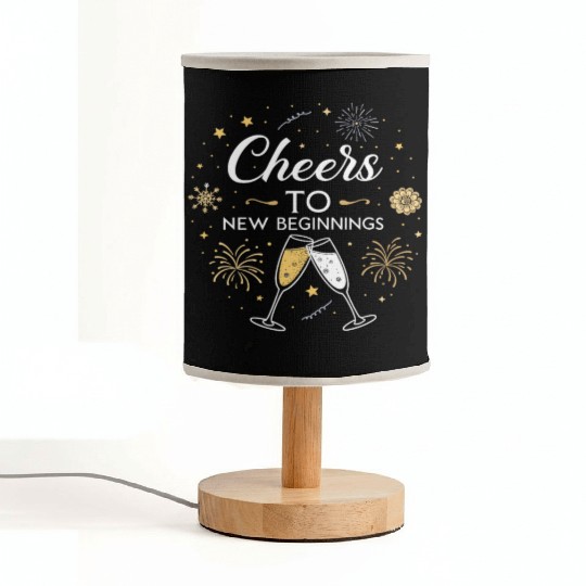 Cheers To New Beginings - Festive New Year's Eve Fabric Lamps